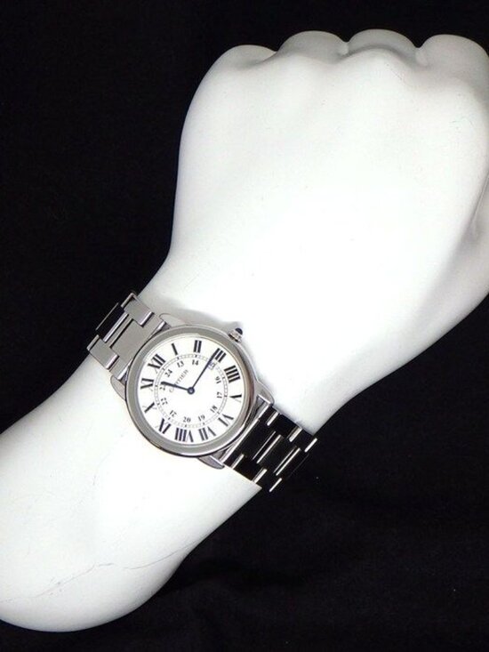 Cartier Watch Rondo Solo Silver Dial Roman Index SS Quartz Analog main image 5